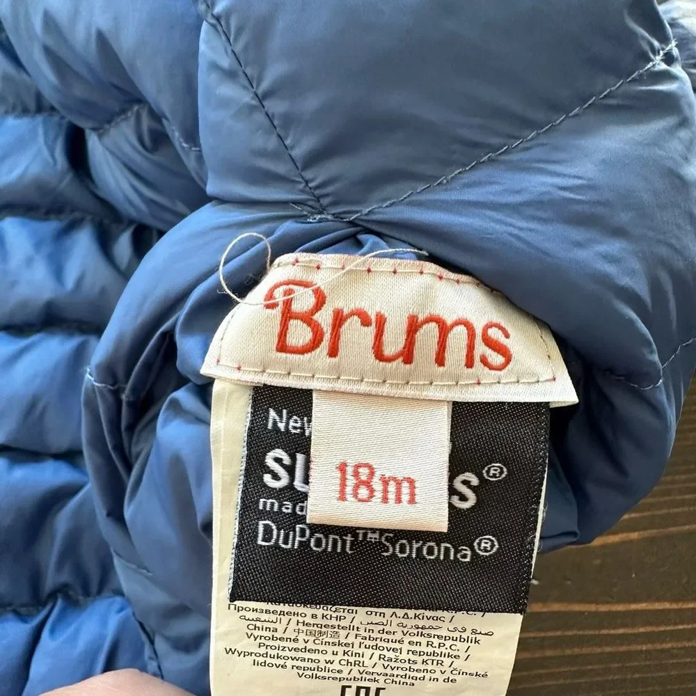 Brums puffer coat, size 18 months